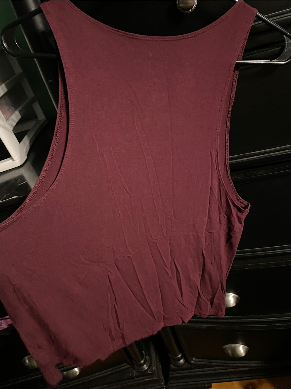 American Eagle Soft & Sexy Tank Top in Burgundy Size XXL